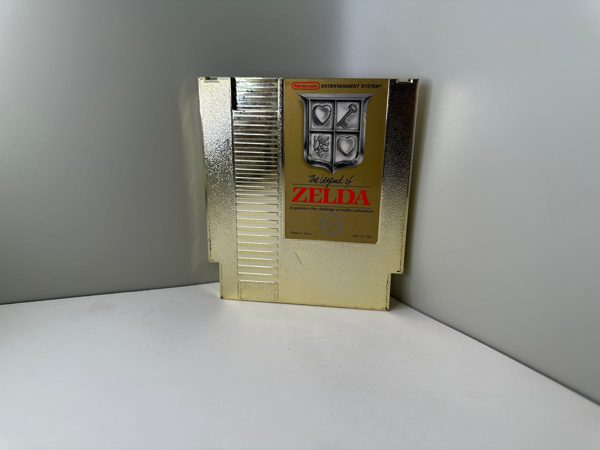 Legend of Zelda NES Gold Cartridge & Manual Nintendo Authentic