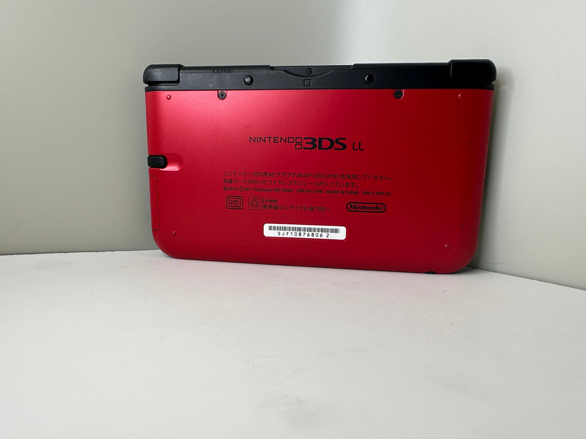Nintendo 3DS XL/LL Red/Black Console + Stylus