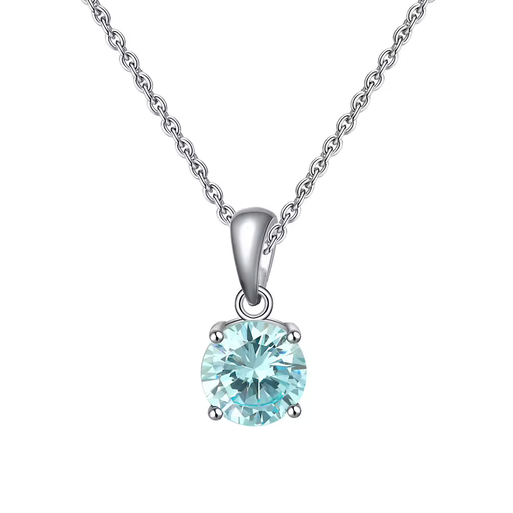 Birthstone Zodiac Stainless Steel Necklace - All 12 Months Available